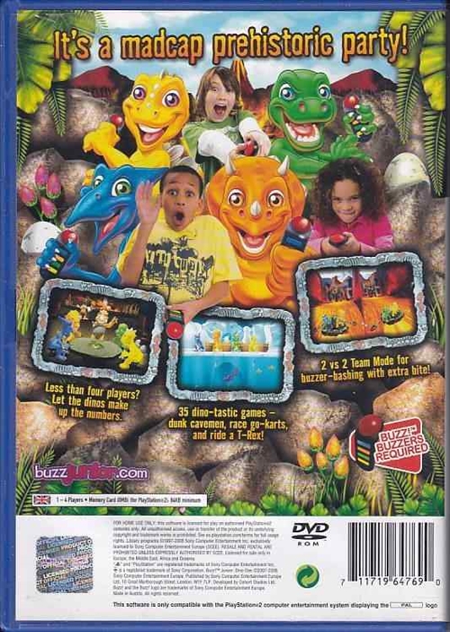 Buzz Junior Dino Den - PS2 (B Grade) (Genbrug)